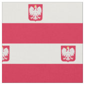 Tissu Drapeau de Pologne (Fermer)