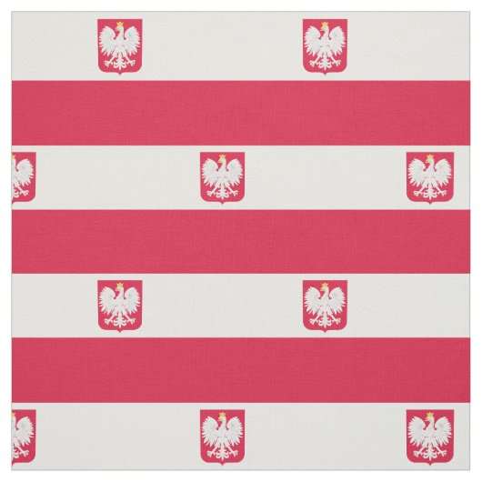 Tissu Drapeau de Pologne (Échantillon)