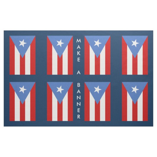 Tissu Drapeau de Porto Rico : Décoration (Yard)