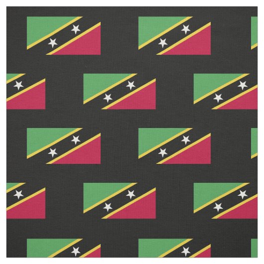 Tissu Drapeau de Saint-Kitts-et-Nevis (Échantillon)
