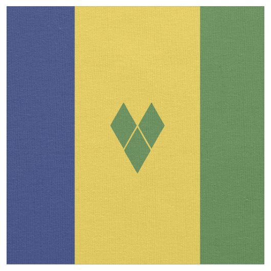 Tissu Drapeau de Saint-Vincent-et-les Grenadines (Fermer)