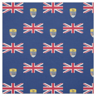 Tissu Drapeau de Sainte-Hélène