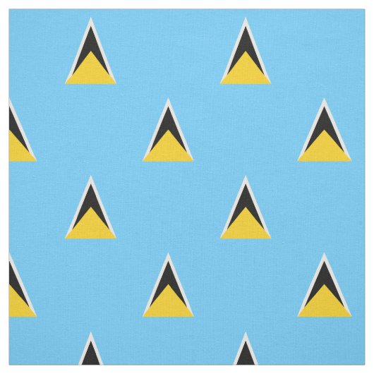 Tissu Drapeau de Sainte-Lucie (Échantillon)