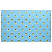 Tissu Drapeau de Sainte-Lucie (Fat Quarter)
