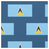 Tissu Drapeau de Sainte-Lucie (Fermer)