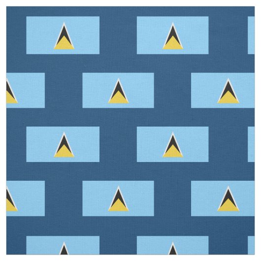 Tissu Drapeau de Sainte-Lucie (Échantillon)