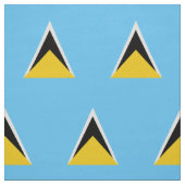 Tissu Drapeau de Sainte-Lucie (Échantillon)