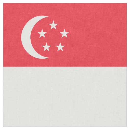 Tissu Drapeau de Singapour (Fermer)