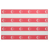 Tissu Drapeau de Singapour (Fat Quarter)