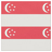 Tissu Drapeau de Singapour (Fermer)