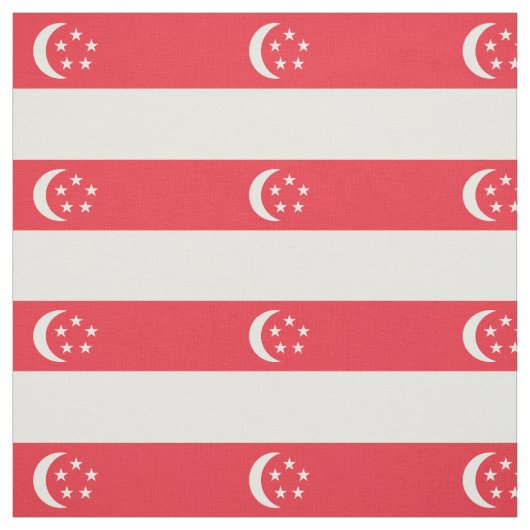 Tissu Drapeau de Singapour (Échantillon)