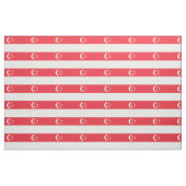 Tissu Drapeau de Singapour (Fat Quarter)