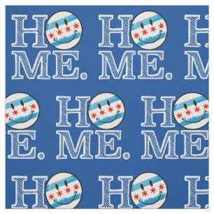 Tissu Drapeau de sourire Housewarmer de Chicago