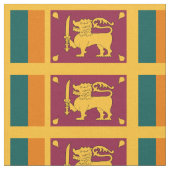Tissu Drapeau de Sri Lanka (Fermer)