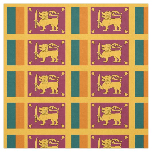 Tissu Drapeau de Sri Lanka (Échantillon)