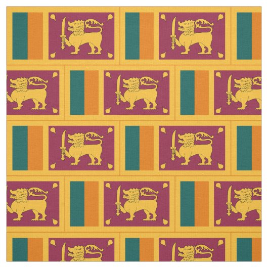 Tissu Drapeau de Sri Lanka (Échantillon)