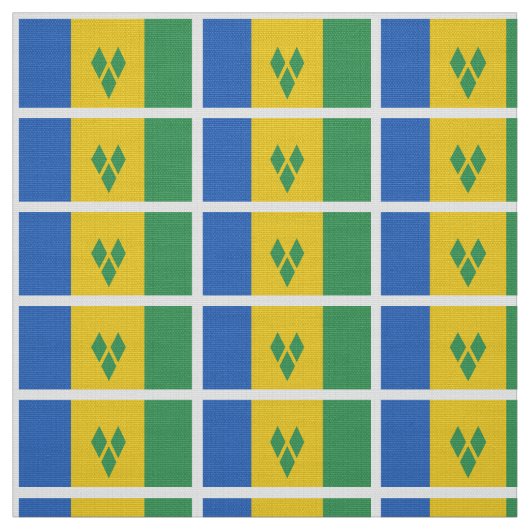 Tissu Drapeau de St Vincent (Échantillon)