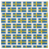 Tissu Drapeau de Suède - Modifier le texte (Échantillon)