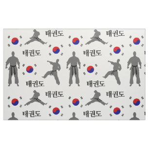 Tissu Drapeau de Taekwondo Fighter Martial Art 태 권 