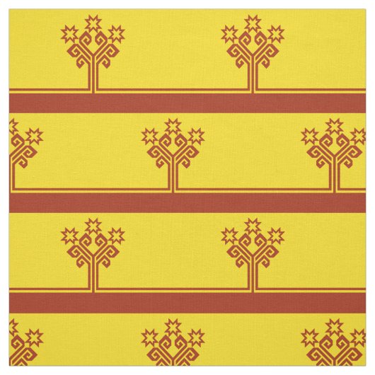 Tissu Drapeau de Tchouvachie (Échantillon)