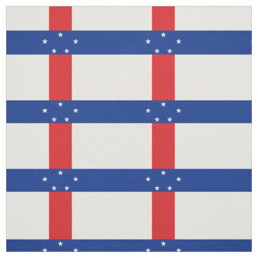 Tissu Drapeau des Antilles néerlandaises (Échantillon)