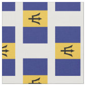 Tissu Drapeau des Barbade (Fermer)