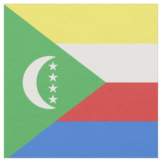 Tissu Drapeau des Comores (Fermer)