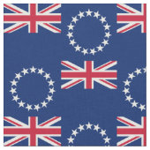 Tissu Drapeau des îles Cook (Fermer)
