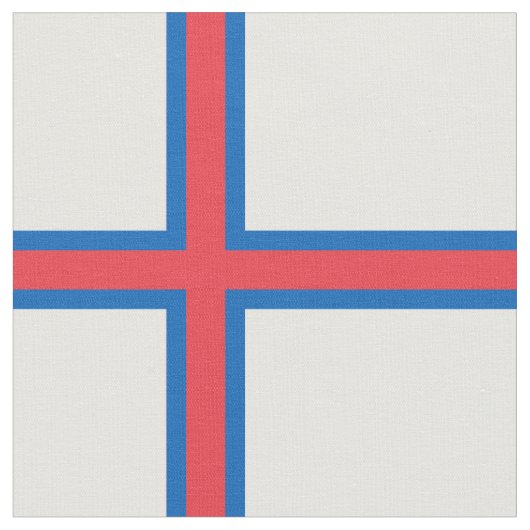 Tissu Drapeau des îles Féroé (Fermer)
