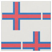 Tissu Drapeau des îles Féroé (Fermer)