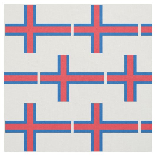 Tissu Drapeau des îles Féroé (Échantillon)