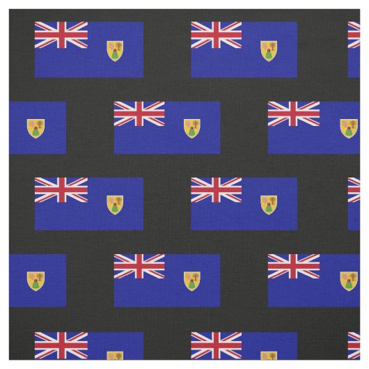 Tissu Drapeau des îles Turques et Caïques (Échantillon)