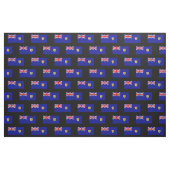 Tissu Drapeau des îles Turques et Caïques (Fat Quarter)