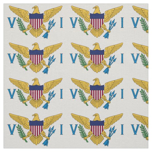 Tissu Drapeau des îles Vierges américaines (Échantillon)