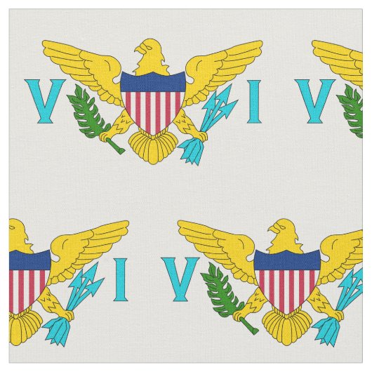 Tissu Drapeau des îles Vierges américaines (Fermer)