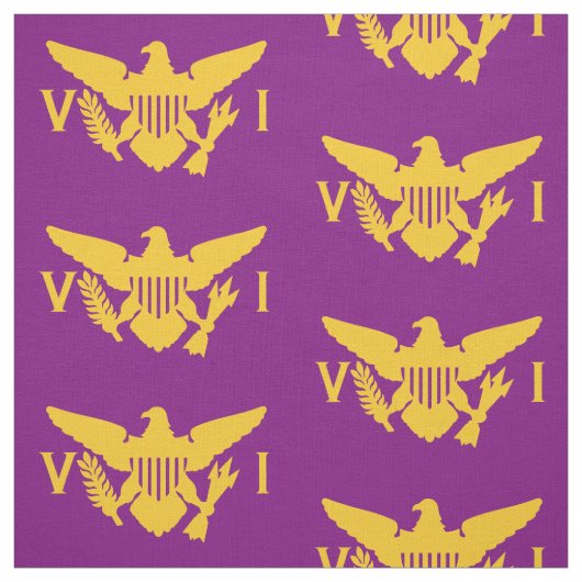 Tissu Drapeau des îles Vierges américaines (grand) viole (Échantillon)