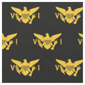 Tissu Drapeau des îles Vierges américaines (petit) noir  (Fermer)