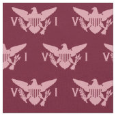 Tissu Drapeau des îles Vierges américaines (petit) rose  (Fermer)