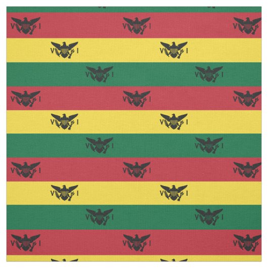 Tissu Drapeau des îles Vierges américaines Petit | Rouge (Échantillon)