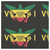 Tissu Drapeau des îles Vierges américaines, Rasta, Vert  (Fermer)