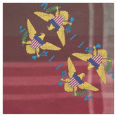 Tissu Drapeau des îles Vierges américaines USVI Madras P (Échantillon)
