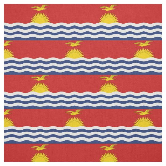 Tissu Drapeau des Kiribati (Échantillon)