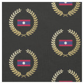 Tissu Drapeau des Laotiens (Fermer)
