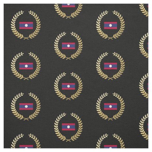 Tissu Drapeau des Laotiens (Échantillon)