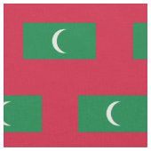 Tissu Drapeau des Maldives (Fermer)