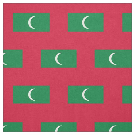 Tissu Drapeau des Maldives (Échantillon)