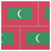 Tissu Drapeau des Maldives (Fermer)
