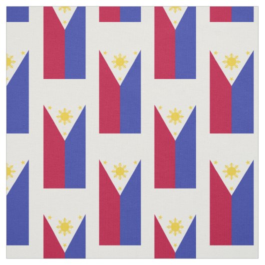 Tissu Drapeau des Philippines (Échantillon)
