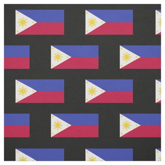 Tissu Drapeau des Philippines (Échantillon)