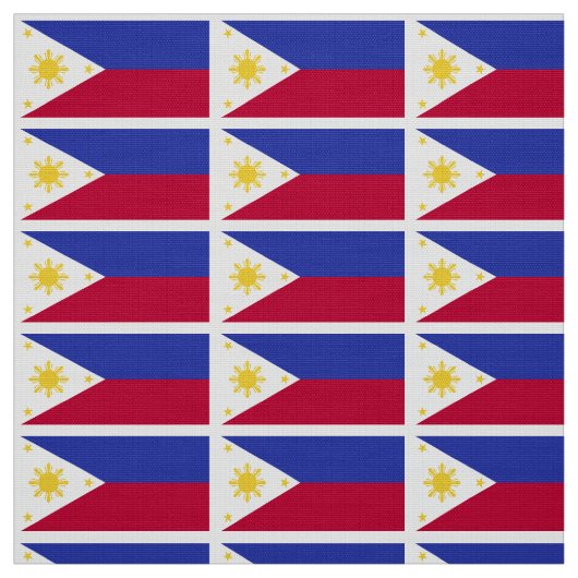 Tissu Drapeau des Philippines (Échantillon)